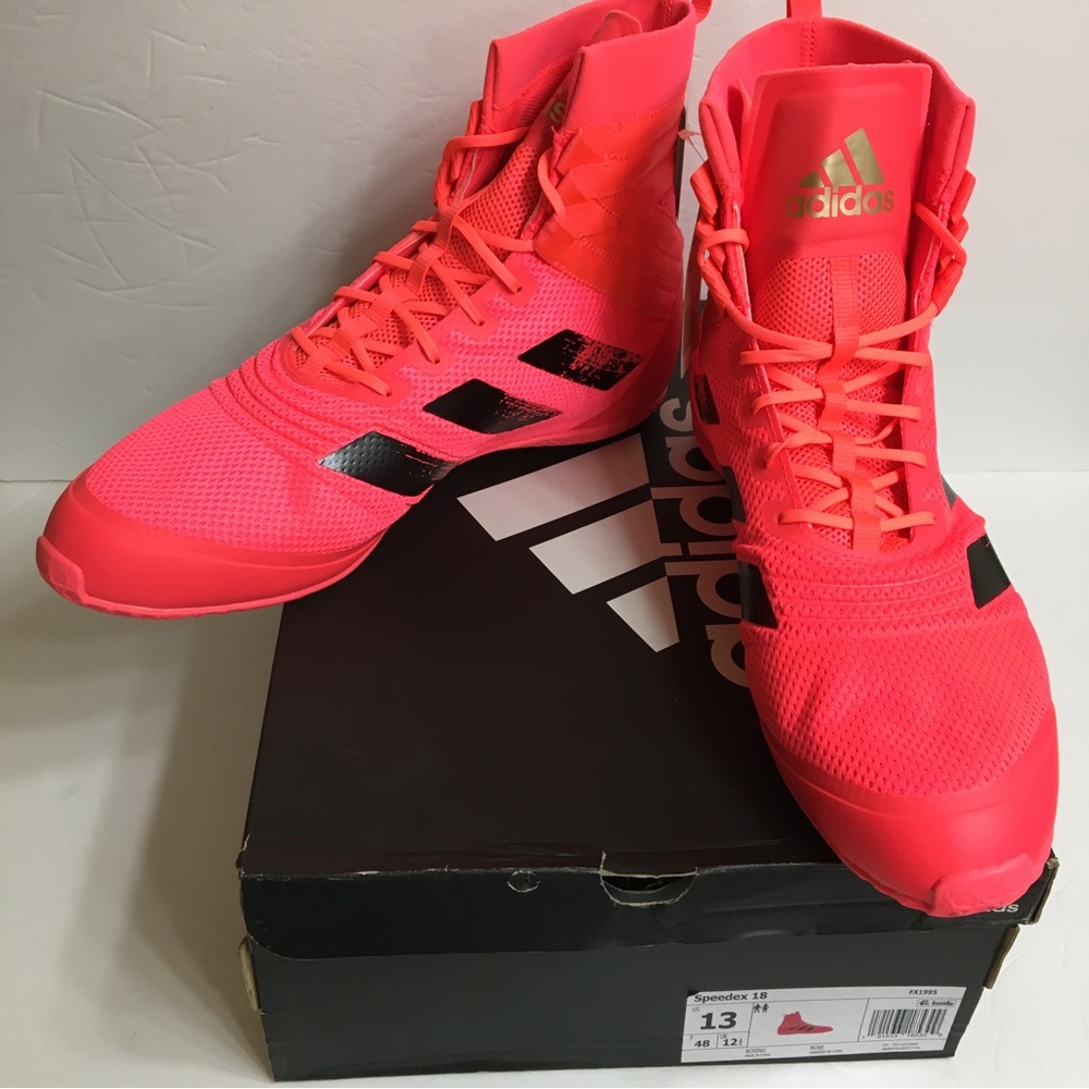 Adidas Speedex 18 Boxing Shoes Size 13 FX1995 Signal Pink